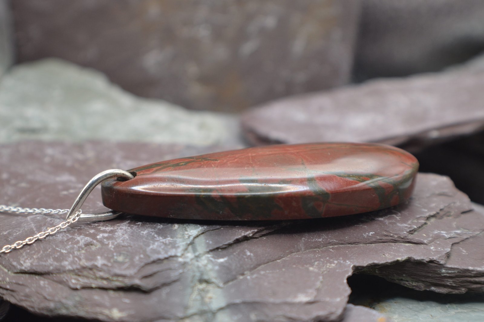 "Core" Jasper pendant/ Sterling Silver - Image 2